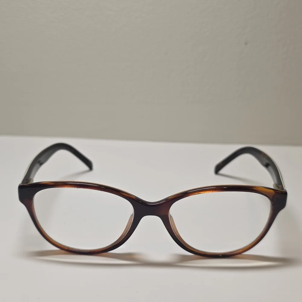 Authentic Fendi F1025 214 Tortoiseshell Cat-Eye Eyeglass Frames Signature Plaid